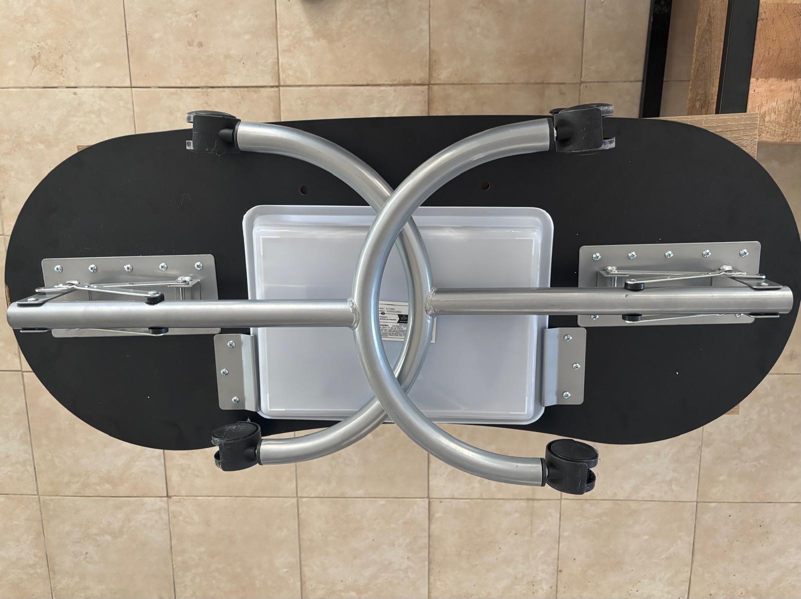 Mesa de Manicura Plegable y Portátil con Cajón Extraíble - Imagen 3